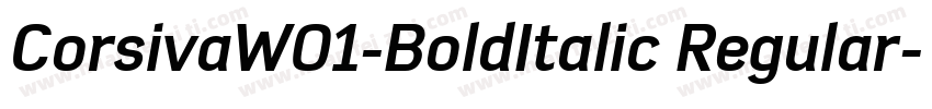 CorsivaW01-BoldItalic Regular字体转换